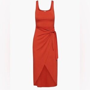 Aritzia Wilfred Saturn Wrap Midi Dress